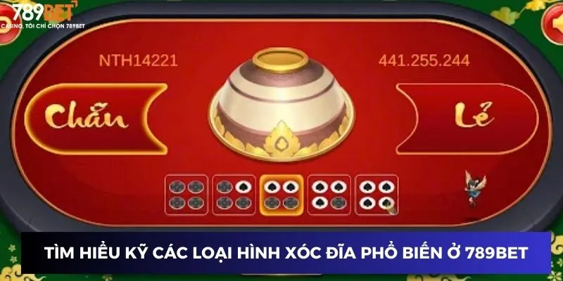 Tìm hiểu kỹ các loại hình xóc đĩa phổ biến ở 789BET