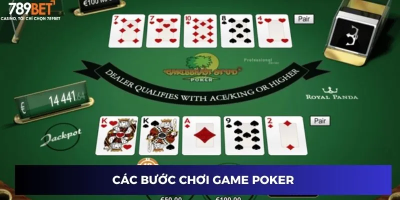 Các bước chơi game Poker