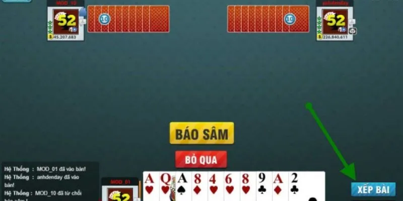 Mẹo giữ bài mạnh đến cuối ván trong sâm 